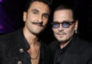 Ranveer Singh poses with Johnny Depp at the Red Sea Film Festival.
